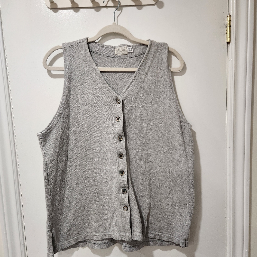 Stardom Grey Vest 100% Cotton